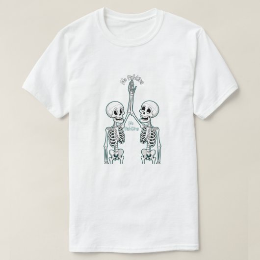 high-five-skelet t-shirt (Design voorkant)