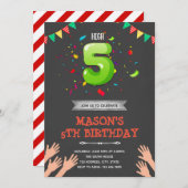 High Five verjaardagsuitnodiging Kaart (Voorkant / Achterkant)