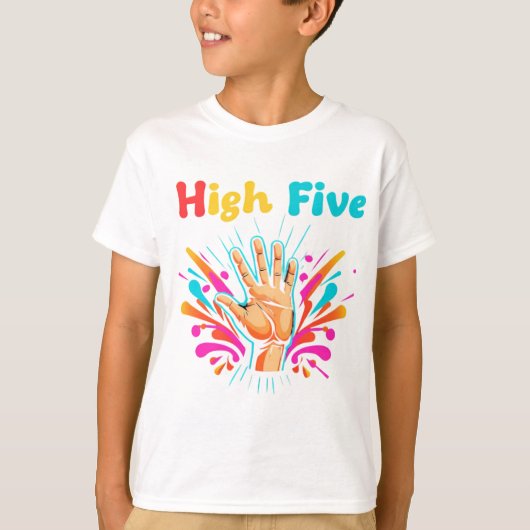 High Five Vibes T-shirt (Voorkant)