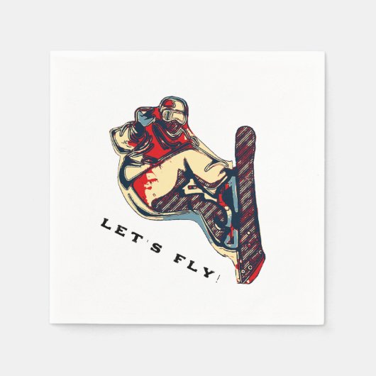 High Flyer - Snowboarding Fool Servet (Voorkant)
