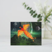 High Flying Phoenix Briefkaart (Staand voorkant)