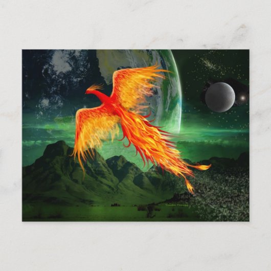 High Flying Phoenix Briefkaart (Voorkant)