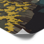 High Force Waterfall River Tees Travel Poster (Coin)