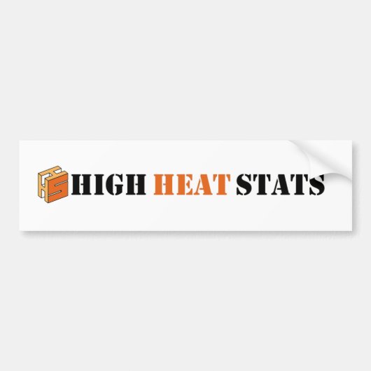 High-Heat Stats Bumpersticker (Voorkant)