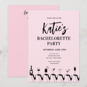 High Heel Bachelorette Party Uitnodiging (Voorkant / Achterkant)