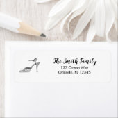 High Heel Illustration Return Address Label (Insitu)