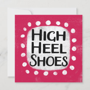 High Heel Shoes Wenskaart Kaart