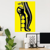 High Heeled Rubber Boot Poster (Thuiskantoor)