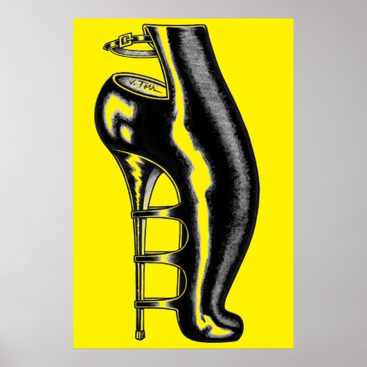 High Heeled Rubber Boot Poster (Voorkant)