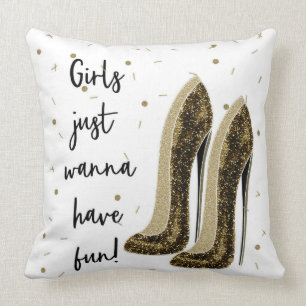 High Heels Mode Shoes Glam Beauty Girls wil.. Kussen