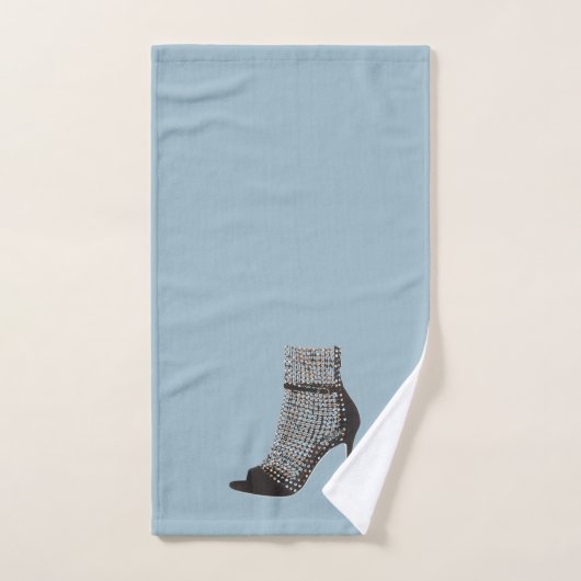 High Hiel Stilettos Black Bathroom Towel set Bad Handdoek (Handdoek)