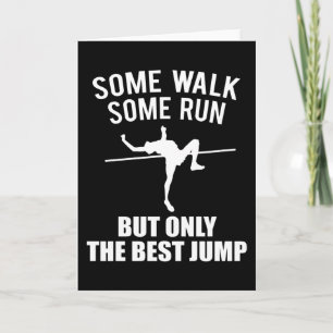 High Jump High Jumper Quote Gift Atletiek Kaart