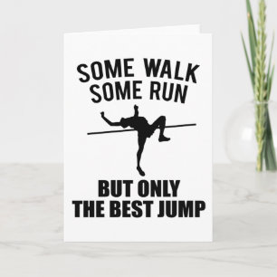 High Jumper Quote Quote Gift Athletics Kaart
