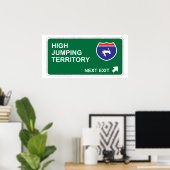 High Jumping Next Exit Poster (Thuiskantoor)
