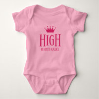 High Maintenance grappige roze prinses kroon meisj