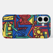 High Noon-Hand Painted Abstract Art Case-Mate iPhone Case (Achterkant (horizontaal))