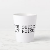 High Output Low Noise Tall Latte Mug (Devant)