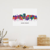 High Point North Carolina Skyline Poster (Keuken)