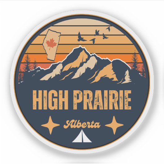 High Prairie, Alberta Sticker (Voorkant)