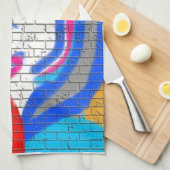 High Priestess Face Nooit alleen graffiti Art Theedoek (Quarter Fold)