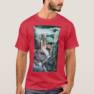 High Priestess Tarot Card Mermaid T-shirt