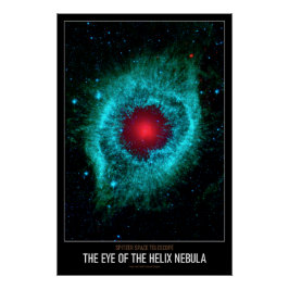 High Res Astronomie Het Oog van de Helix Nebula Perfect Poster