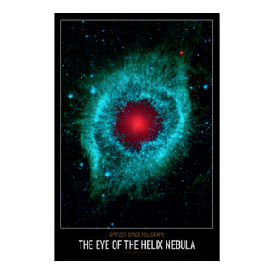 High Res Astronomie Het Oog van de Helix Nebula Perfect Poster
