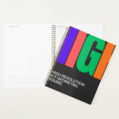High-Resolution Abstract Art  Planner (Display)