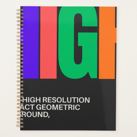 High-Resolution Abstract Art  Planner (Voorkant)