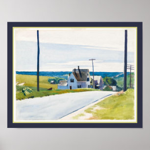 High Road 1931 beroemd gemaakt door Edward Hopper Poster
