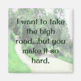 High Road magnet grappig en leuk Magneet