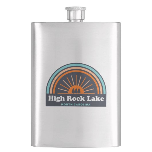 High Rock Lake North Carolina Rainbow Flacon (Voorkant)