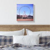High Roller Ferris Wheel Las Vegas #2-2 Canvas (Insitu (Slaapkamer))