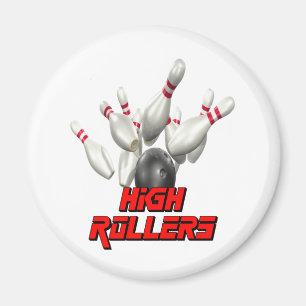 High Rollers Bowling Magneet