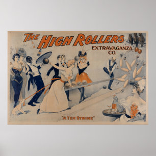High RollersBowling Party Theater Poster