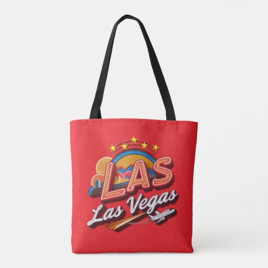 High Rolling LAS Airport Code Tote Bag (Dos)