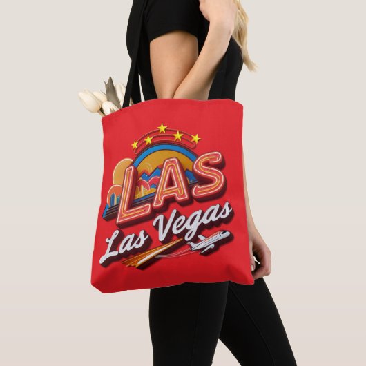 High Rolling LAS Airport Code Tote Bag (De près)