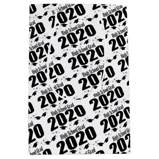 High School Afstudeerder 2020 Afstuderen Gift Bag  Medium Cadeauzakje (Voorkant)