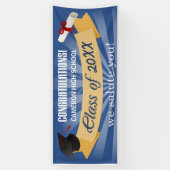 High School Afstudeerder Class Spandoek (Verticaal)