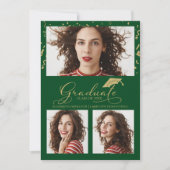 High School Afstuderen Aankondiging 3 Foto (Voorkant)