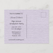 High School Afstuderen Celebration Uitnodiging Briefkaart (Achterkant)