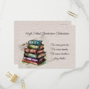 High School Afstuderen Celebration Uitnodiging Briefkaart
