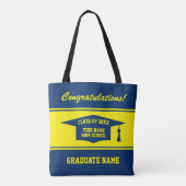 High school Afstuderen Day Class of 2024 op maat Draagtas (Achterkant)