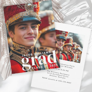 High School Band Modern 2 Foto Afstuderen Party Kaart