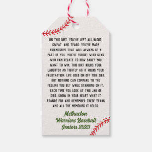 High School Baseball Senior Cft Memory Cadeaulabel