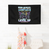High School Complete Gamer Gaming Afstuderen Spandoek (Insitu)