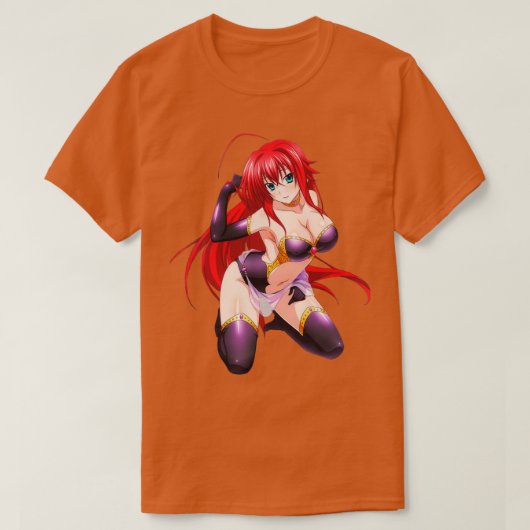 High School DxD Rias Gremory Black Suit T-shirt (Design voorkant)