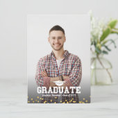 High School Foto Afstuderen Aankondiging Kaart (Staand voorkant)