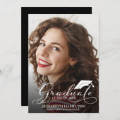 High School Foto Afstuderen Aankondiging Kaart (Voorkant / Achterkant)