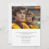 High School Fototypografie Afstuderen Aankondiging (Achterkant)